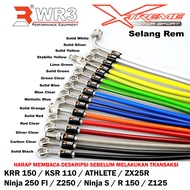 WR3 Ninja 250Fi Z250 Z125 Ninja S Brake Hose / R RR KRR 150 Versys 250 Non ABS