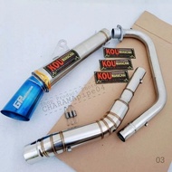 Open pipe Canister Kou Mahachai Exhaust Muffler for Tmx 125/155 Tmx150 Rusi tc125/150/175 Skygo