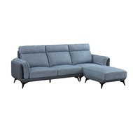 [特價]ASSARI-茉妮機能L型石墨烯涼感布沙發(含95x72cm腳椅)