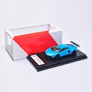 (Premium rubber wheels) JEC Lamborghini Aventador LP700-4 LB Works model car - Pearl Baby Blue Limit