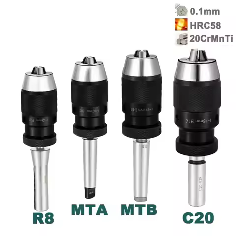 MT1 MT2 MT3 MT4 MT5 R8 C10 C12 C16 C20 B10 B12 B16 B18 B22 Morse Drill Chuck Lathe CNC Drill Machine