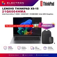 Lenovo ThinkPad X9-15 21Q6004HMA 15.3" 2.8K Gen 1 Aura Edition Laptop Grey ( CU7-258V, 32GB, 512GB S