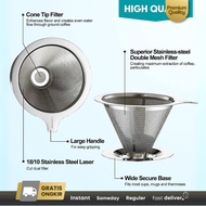 V60 stainless steel Coffee Dripper | Metal coffee dripper paperless