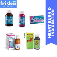 HEART BURN RELIEF- GAVISCON ORIGINAL/ GAVISCON DOUBLE ACTION/ REMECO PEPTICON DOUBLE ACTION/ ALUCID 