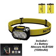 Nitecore UT27 800Lumens 168meter Flashlight Headlamp (Nitecore 1500mAh Battery x 2)