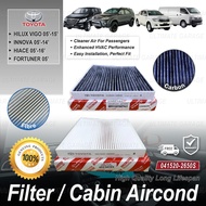 Premium Cabin Air Filter Toyota Hilux Kun 25 Hiace Innova Fortuner 2005 2016 014520-2650 Penapis Uda