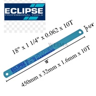 Eclipse All Hard HSS Hacksaw Blade 18" x 1-1/4" x 0.062" x 10T / 450mm x 32mm x 1.6mm x 10T