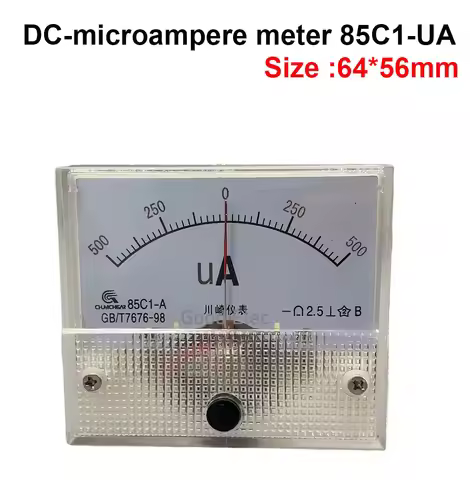 85c1 bidirectional ammete positive and negative ammeter DC milliammeter microammeter ± 25u± 25ua 50u