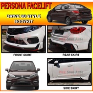 PROTON PERSONA FACELIFT 2019-2021 DRIVE 68 STYLE BODYKIT (D68,68) SKIRT LIP FOR PERSONA FACELIFT FL BUMPER SKIRT LIP CAR
