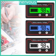 NERV 12V 24V 36V 48V 60V 72V 84V Battery Meter Battery Capacity Voltage Indicators Battery Gauges Lithium Battery Indica