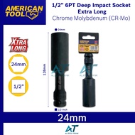 MATA AMERICAN TOOL 1/ 2 INCH 24MM 24 MM 6PT IMPACT SOCKET WRENCH CR-MO EXTRA LONG SOCKET – DEEP IMPA