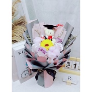 soap flower bouquet for Graduation gift