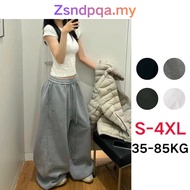 💖Zsndpqa💖 [Ready Stock in Malaysia]Pants Women Loose Wide Leg Pant Casual Sports Pants Baggy