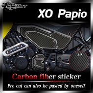 For CFMOTO XO Papio Modified Parts All Car Sticker 3D Carbon Fiber Protective Sticker Decorative Sti