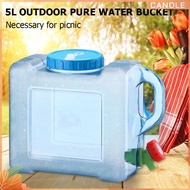 Candle✻【In Stock】❉  5 L Water Container with Faucet Beverage Outdoor Water Container Large Capacity 