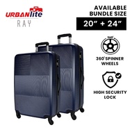 UrbanLite Ray (2-IN-1) 20 + 24inch Bundle Set Luggage - 360° Spinner Wheels | ABS Hard Case