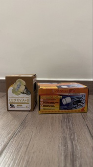 DataCrawl 數據爬取 E27 黃金加強版UVA+B晶片燈泡燈座 6W (送SERA爬蟲陶瓷燈座)