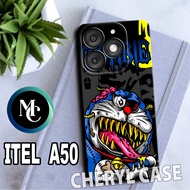 HP Rubber case for ITEL A50/CC19 Men's Motif/softcase ITEL A50/Casingsilicon/case ITEL A50hp