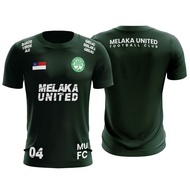 Melaka United Short Sleeve Tshirt Microfiber Jersey Ready Stock