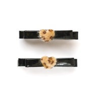KDNP Leopard Heart Hair Clip Set (2PCS)