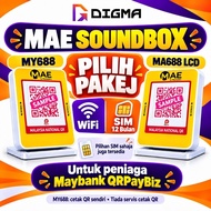 Maybank MAE Soundbox MY688 / MA688 LCD | QRPayBiz Merchant | Peranti Sahaja / SIM 12 Bulan