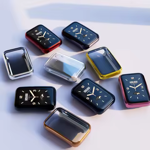 Watch Cases For Xiaomi Mi Band 7 Pro All-Around Bumper Screen TPU Plated Cover For Mi Band 7 Pro Cas