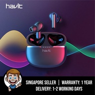 Havit I99 TWS Wireless Bluetooth Earbuds, 2020 Model, Stereo Gaming Headphone, Type-C Charging Earphones - BlackEarphone