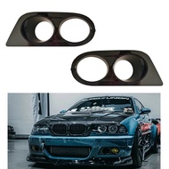 Car Fog Light Cover Grille for BMW E46 M3 2001-2006 Gloss Black