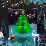 3D Christmas Tree Greeting Card, 3-Dimensional Merry Christmas Card, Gift for friends, Meaningful Ch