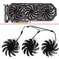 3PCS 75MM 3PIN DC12V PLD08010S12H T128010SM For Gigabyte GV-N970WF3 GV-N970G1 GAMING Graphics Cards 