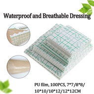 PU Medical Waterproof Adhesive Wound Dressing Transparent Breathable Fixation Tape Cohesive Patch