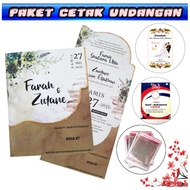 BYAR 87 Wedding Invitation Blank Printing Package Free Plastic - Name Label - Thank You Card.