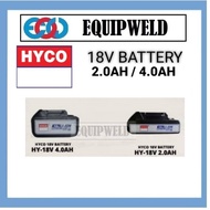 HYCO 18V BATTERY PACK 2.0AH / 4.0AH - 1PC