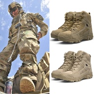TOP☆2021 New Men's Breathable Military Boots Commando Outdoor Desert Tactical Boots Combat Boots（COD）