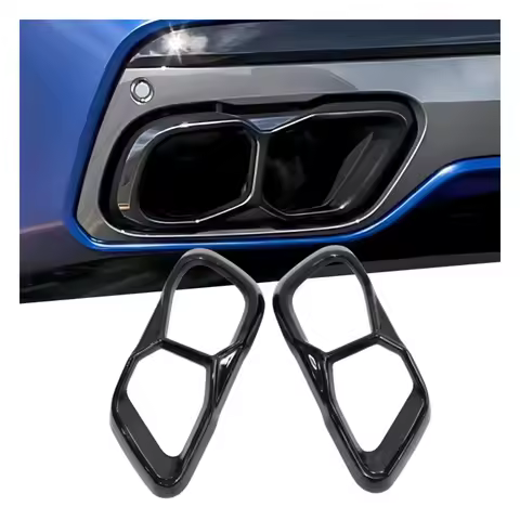 For BMW X5 X6 X7 G05 G06 G07 19-24 Exhaust Tip Cover SUS304 Stainless Steel Nozzle Tail Pipe Upgrade