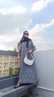 Gamis Motif Floral - Olivia Motif Floral - Geka Collection