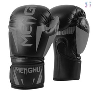 menghu for Equipment Muay Practice Women Outdoor Punching Gloves Training Sports Men Punch Kick Bag Sack Thai 12 oz Mer and Boxing Pads Mittens