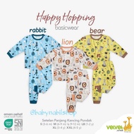 [Size SML/LB/XL/XXL] Junior Velvet Long Set - BasicWear HAPPY HOPPING Series (Children's Pajamas)