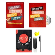 Sách - Combo:Giáo trình Tiếng Trung HSK1-2-3 giao tiếp - kèm sách bài tập+ Tập viết chữ Hán+DV