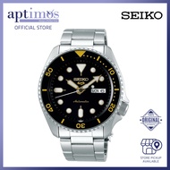 [Aptimos] Seiko Seiko5 Sports SRPD57K1 Black Dial Men Automatic Bracelet Watch