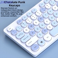 ZENDEN​ USB Wireless Keyboard, Mixed Color Keycaps Thin Design Wireless Keyboard Combo, Battery Oper