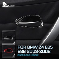 Carbon Fiber Car Door Handle Sticker Decoration for BMW Z4 E85 E86 2003-2008 Accessories