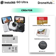 [READY STOCK] Insta360 GO Ultra | Tiny Hands-Free 4K Cam | 5nm AI Chip | Lightweight & Pocketable | 