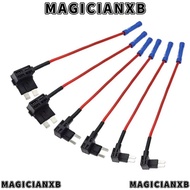 MAGICIANXB Car Fuse Holder Tap, Standard 12V/24V Fuse Tap Adapter, Mini Automotive Fuse Extender
