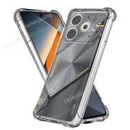 Casing For Tecno Pova6 Neo Tecno Pova 6 6Neo 4G 5G 2024 Phone Case Transparent Air-bag Shockproof So