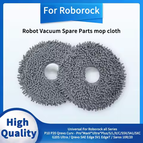 Mop Cloth For Roborock Qrevo S/L/X/PRO/PLUS/Master/MaxV QR 798 QV35A QV35S P10 A7400RR P10S P10 PRO 