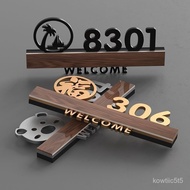 Door Plate Customized Light Luxury Door Number3DCreative Card Love Doorplate Hotel Apartment B & B E