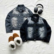 HELI Croptop JeanJacket unisex form for men and women - Jaystoree denimJacket