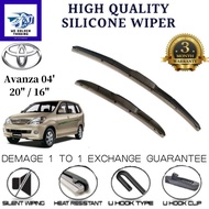 TOYOTA AVANZA 2004' 3 section Silicone Car Wiper hybrid wiper silicone wiper