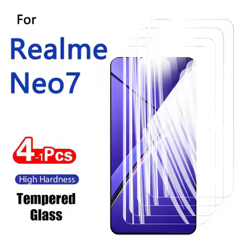 1-4PCS HD Screen Protectors For Realme Neo7 Neo 7 Tempered Glass Crystal 9H High Aluminum Anti Scrat